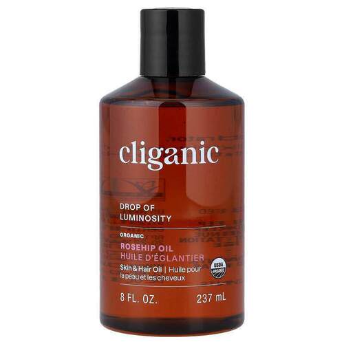 Cliganic,Drop of Luminosity™，有机玫瑰果油，8 液量盎司（237