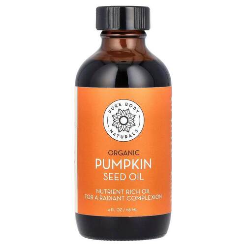 Pure Body Naturals,有机南瓜籽油，4 液量盎司（118 毫升）