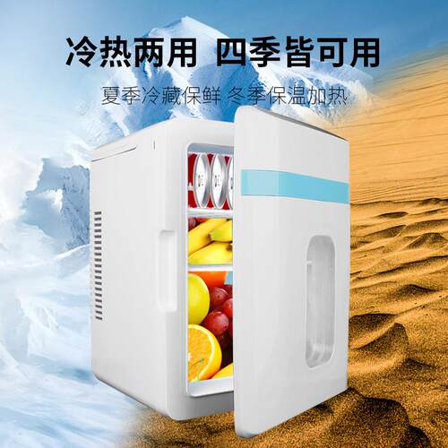 汽车电器小冰箱家车两用迷你冰柜10L冷暖箱12/220V通用 车载冰箱