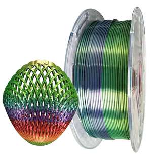进口原料 3d打印机耗材 1kg 多色 彩虹渐变色材料 丝绸PLA 1.75mm
