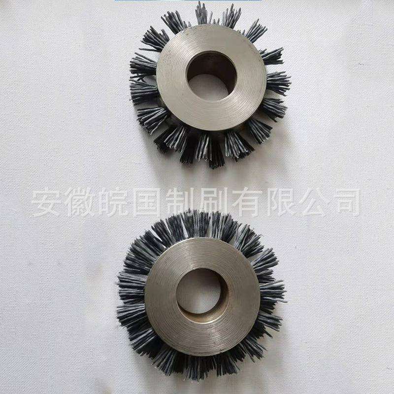 供应小型尼龙丝毛刷轮 机械抛光毛刷轮工业机械除尘尼龙小毛刷