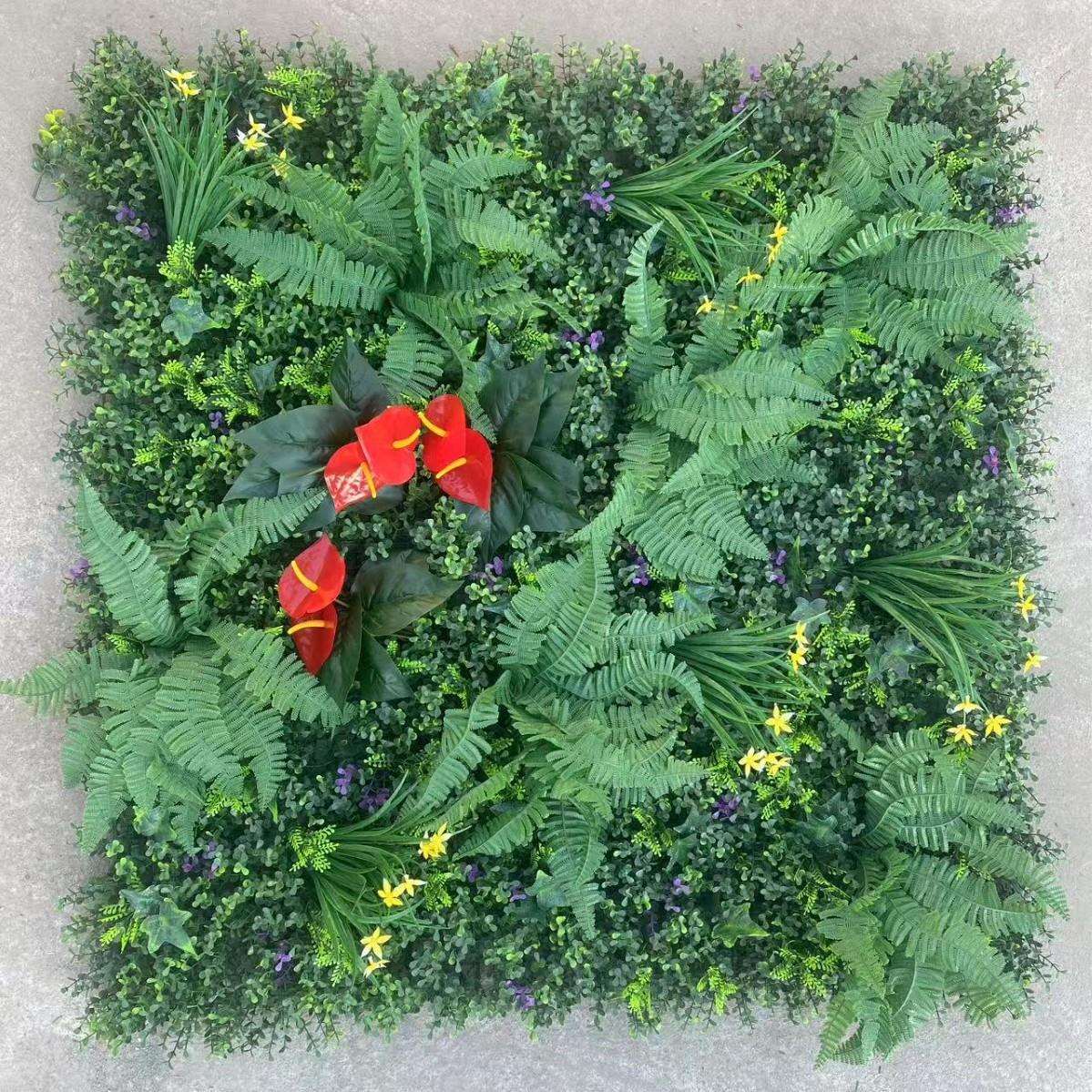 仿真植物墙立体绿植墙仿真假花草皮装饰绿色人造草坪背景网红墙面