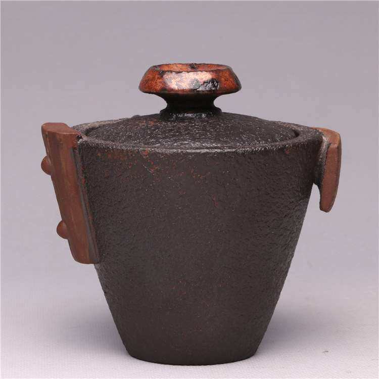 龙砂陶复古粗陶茶壶侧把壶日式陶瓷茶具茶壶创意日式
