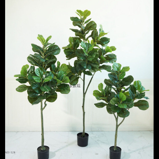 仿真绿植琴叶榕百合竹橄榄树盆栽北欧家居造景落地装饰假树摆件