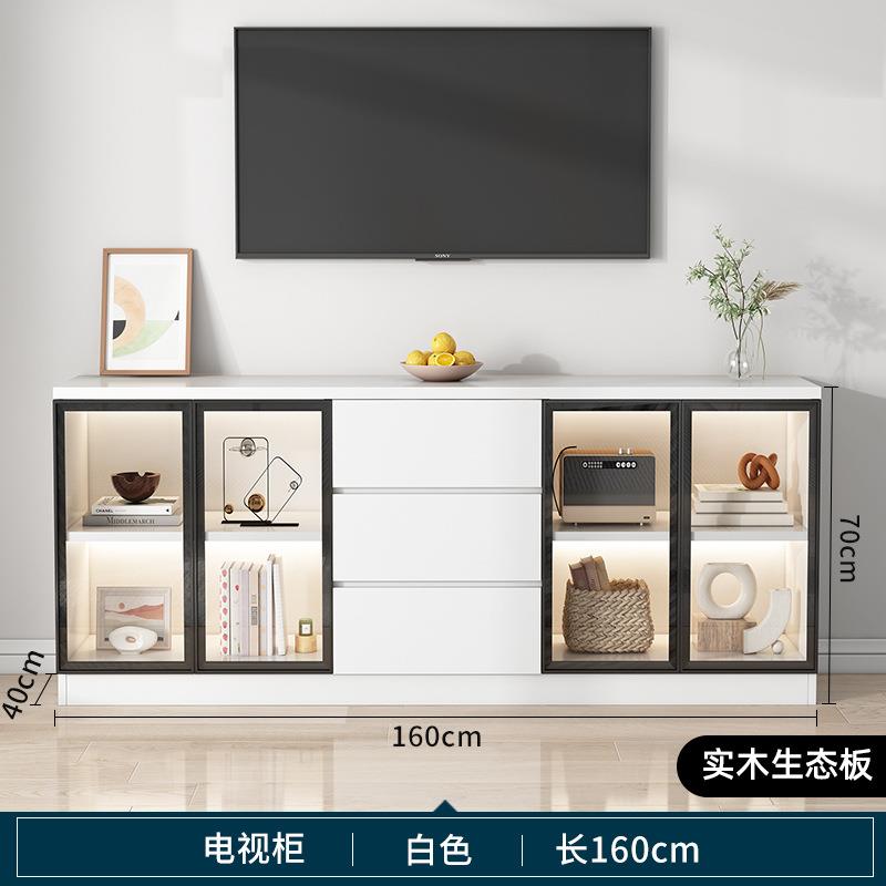 实木电视柜现代简约组合高柜客厅餐边柜小户型卧室储物柜高款地柜