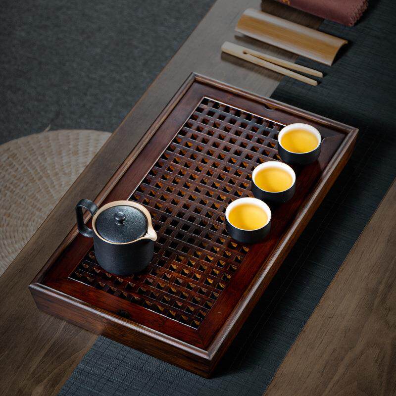 竹茶盘 大小号简易家用蓄水储水排水干泡茶盘茶台茶托茶具托盘