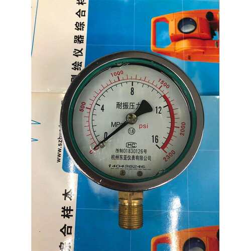 杭州东亚耐震压力表 YN100 0.16 0.25 0.6 1 1.6MPA 表盘100MM