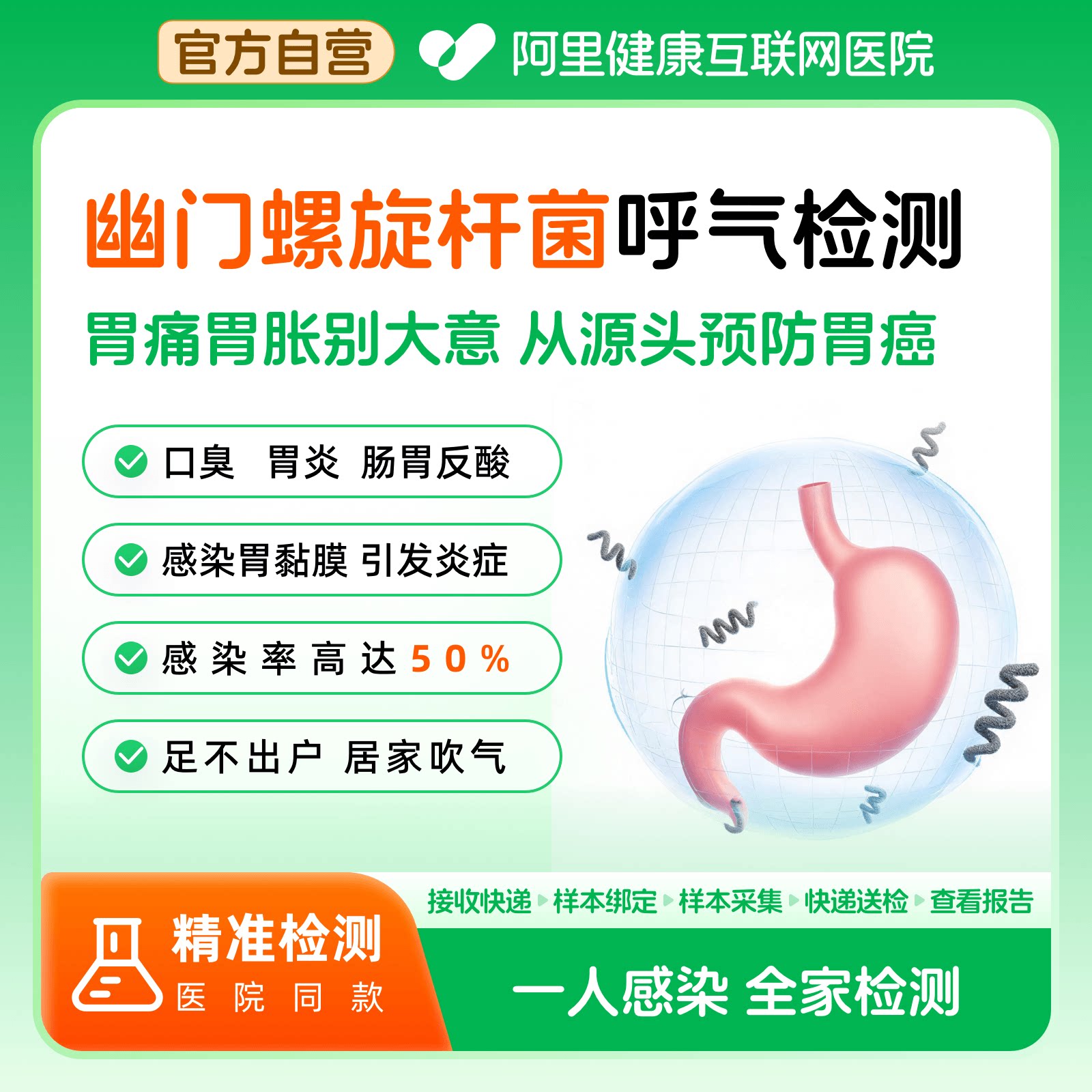 幽门螺杆菌自测试纸检测试纸