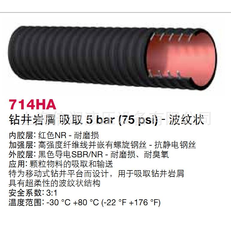 供应阿法格玛ALFAGOMMA工业管波纹管钻井岩屑吸取管714HA