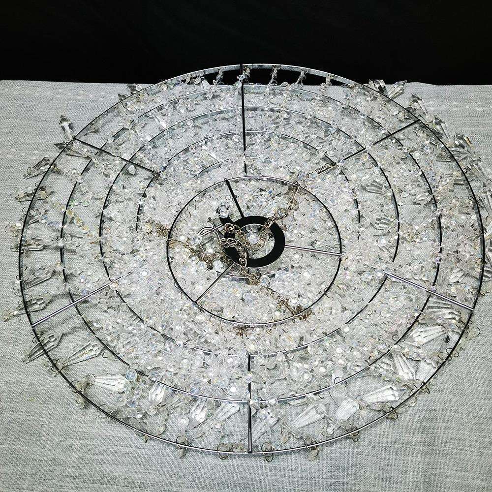 新款婚庆道具亚克力水晶珠帘吊灯橱窗舞台婚礼场地布置装饰灯
