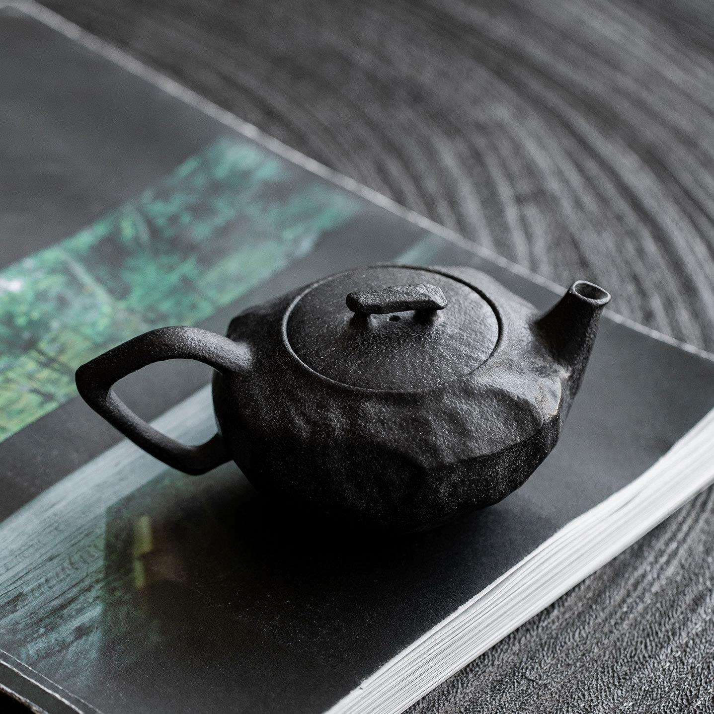 大师手工雕刻艺术茶壶 天然冰碛岩泡茶壶 透光高档收藏石壶