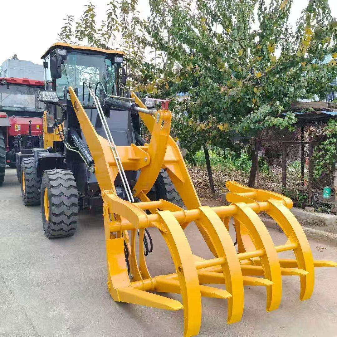 出口热线车型490型铲车爪机全柴发动机轮式液压抓木机厂家柴油机