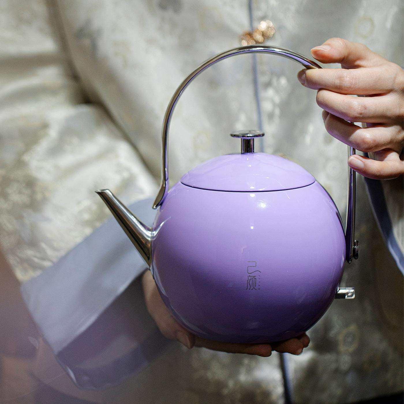 墨己高颜值己颜玲珑壶茶道配件电热壶烧水壶家用304不锈钢水壶