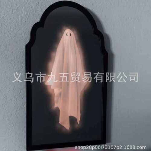 2025新品Halloween decoration ghost mirror 万圣节装饰幽灵镜子