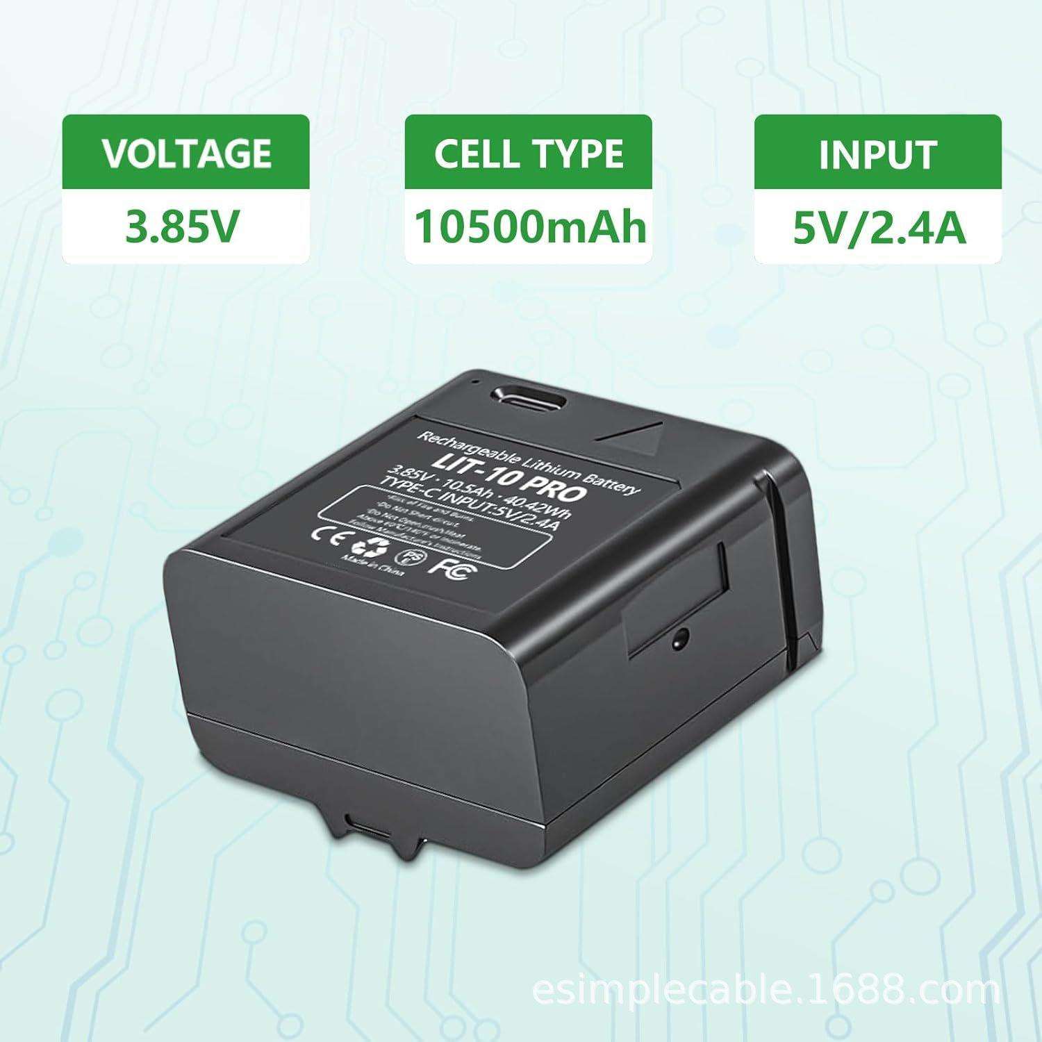 10200mAh LIT-10电池适用探测LM2/LINK-MICRO/CELL电池连10.5AH8V