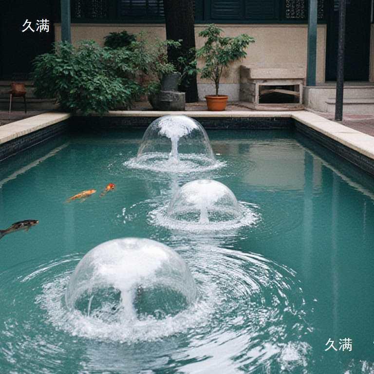蘑菇喷头喷泉景观涌泉喷泉全套设备造景庭院流水景观水池花园水景