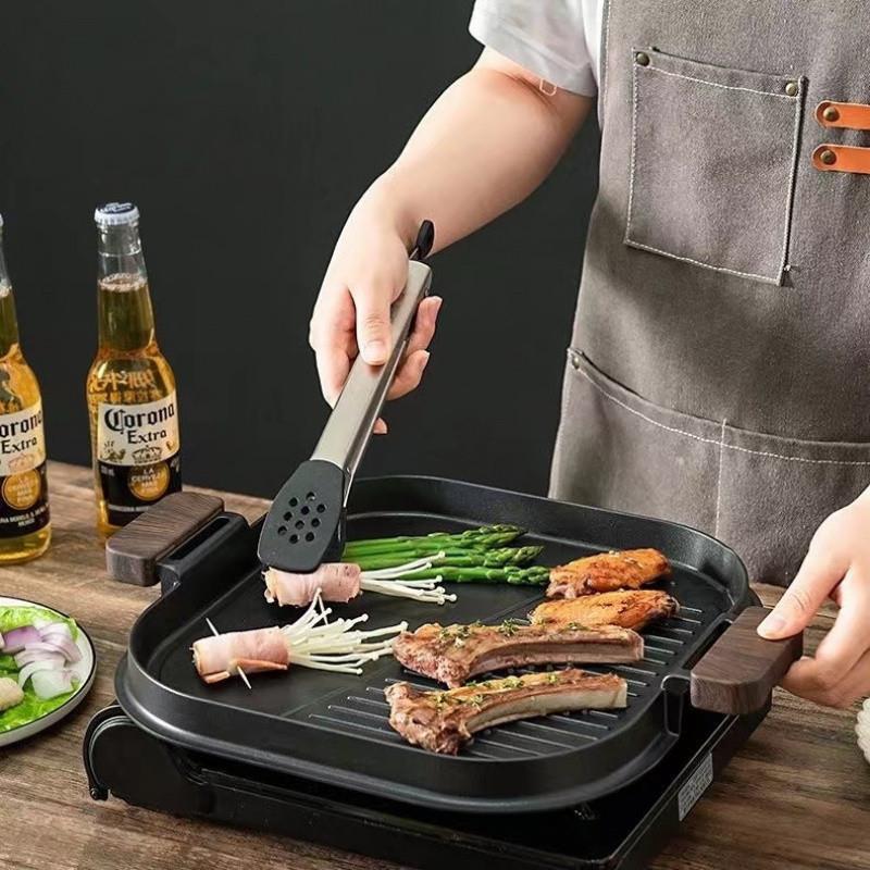 Z5J烤盘户外露营卡式炉专用烧烤盘瓦斯炉烤肉盘麦饭石平底不粘煎