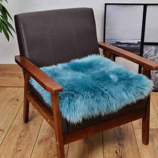 裘朴 纯羊毛椅垫加厚坐垫餐椅垫办公椅子垫毛毛坐垫茶椅羊毛坐垫