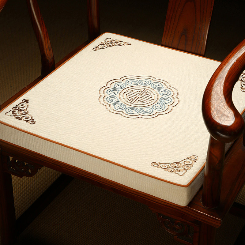 茶椅垫坐垫天然乳胶椅子垫加厚太师椅圈椅实木沙发垫定制红木坐垫