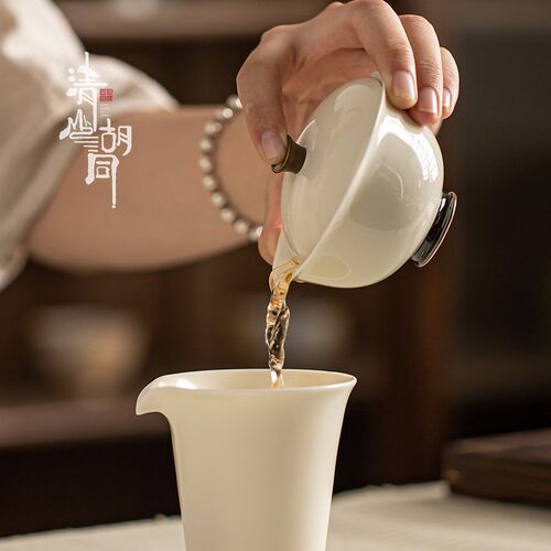 复古精致三才盖碗单个家用不烫手高端小号盖碗茶杯功夫茶具泡茶碗