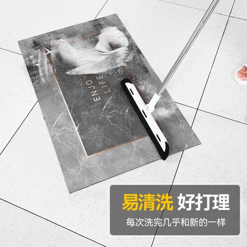 厨房地垫防滑防油可擦免洗硅藻泥吸水垫子满铺家用耐脏免打理地毯