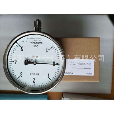 雅斯科ASHCROFT全不锈钢T5500压力表 蒸汽表