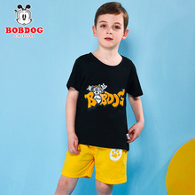 39元包邮 巴布豆 儿童纯棉T恤/短裤*2件