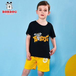39元包邮 巴布豆 儿童纯棉T恤/短裤*2件