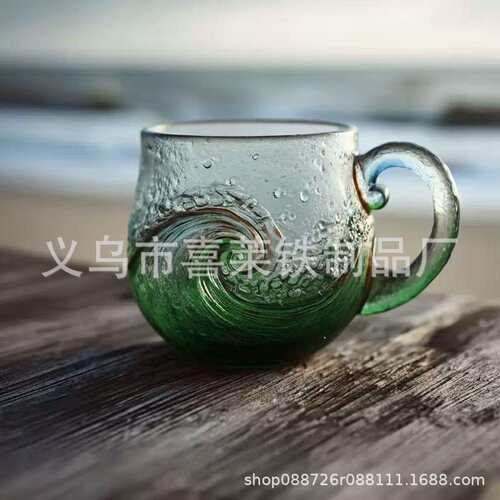 跨境新品热销Sea Wave Mug海浪马克杯树脂海螺贝壳