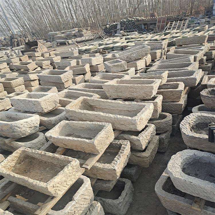 厂家供应 老石槽老石磨老牛槽石磨盘石槽马槽猪槽古朴