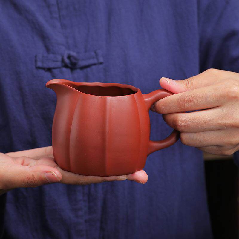 宜兴紫砂公道杯壶泡茶滤一体分茶器公杯陶瓷茶具茶漏套装茶道配件