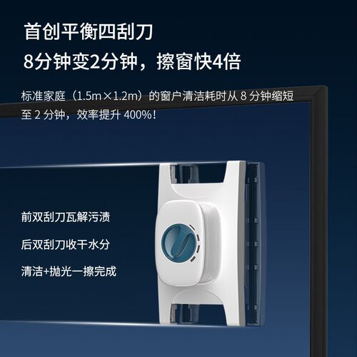 舒小福擦玻璃神器高层窗外双层清洗窗户家用四刮刀双面擦专用工具