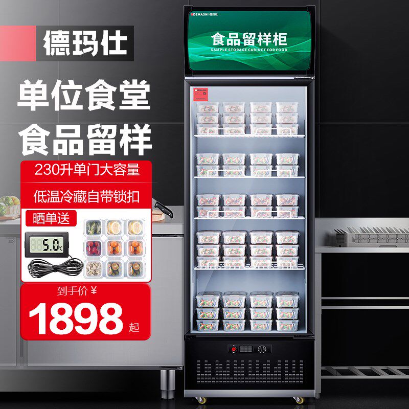 德玛仕食品留样柜学校公司水果蔬菜留样保鲜冷藏展示柜LG-300ZBL1