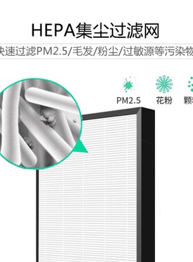 配sharp夏普空气净化器 FU-S51E-W FU-S51E-R过滤器滤网FZ-S51SEF