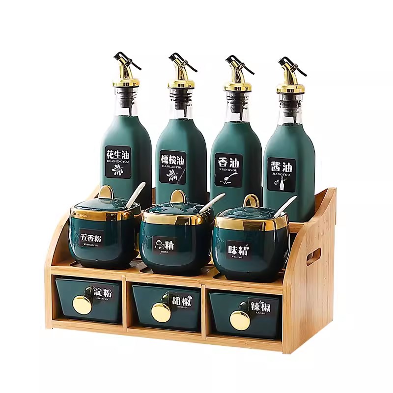 北欧厨房用品佐料罐子调料盒家用创意油瓶调料组合套装收纳调味罐