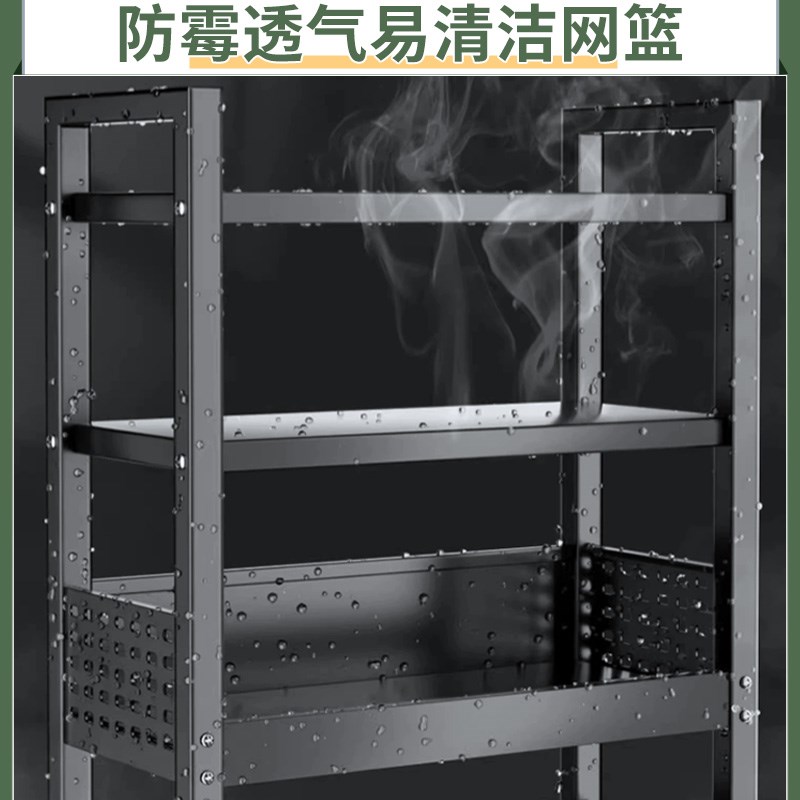 乐昊厨房置物架多功能落地多层蔬菜收纳架移动放菜简易货架菜架子图片
