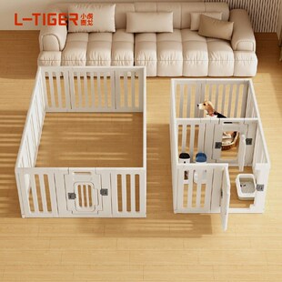 双房间宠物围栏60CM高阳台狗围栏一室一卫防越狱小型犬狗笼子栅栏