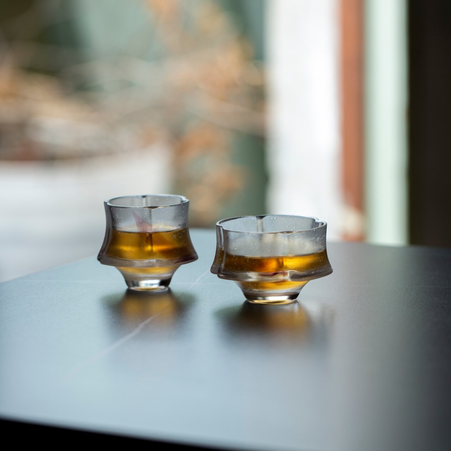 沐雪古法琉璃连理同心杯礼盒套组