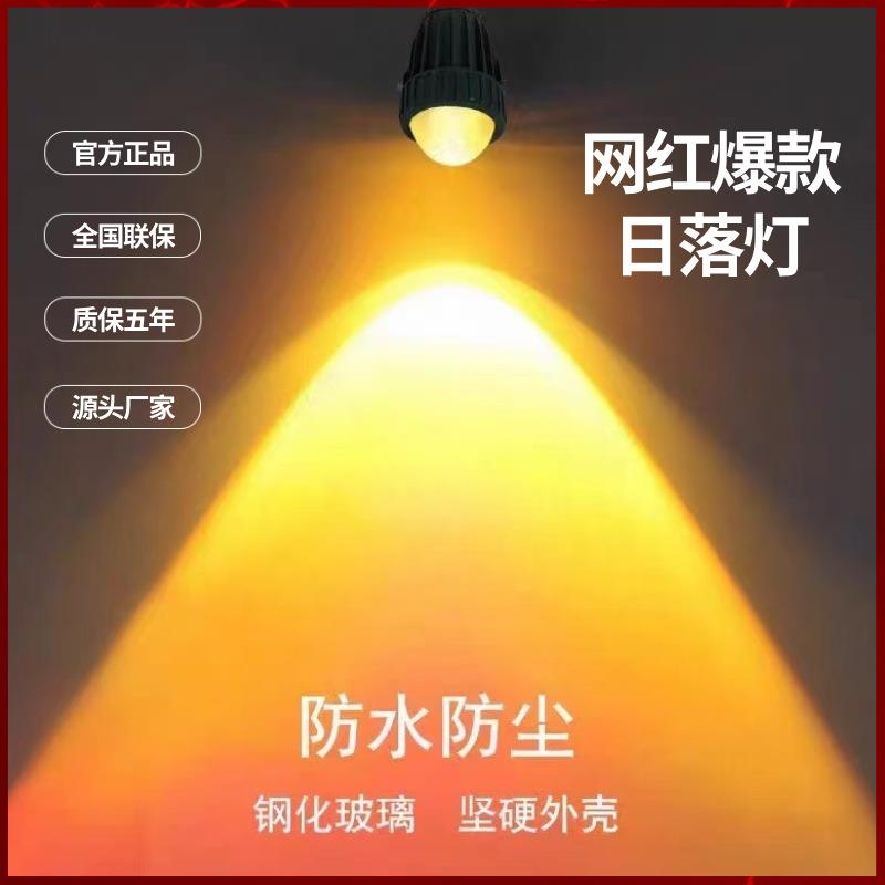 室外门头灯日落灯户外防水壁灯外墙灯阳台庭院壁灯明装洗墙灯射灯
