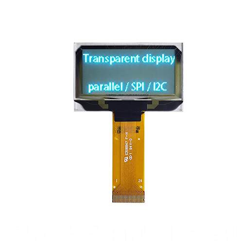 1.51寸128x56透明OLED显示屏24pin插接SSD1309驱动UG-2856KLBAG01