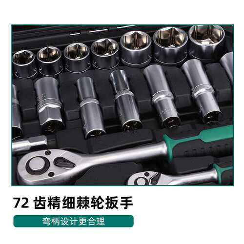 套筒扳手套装组合套管棘轮板手修车五金工具131件汽修工具箱套装