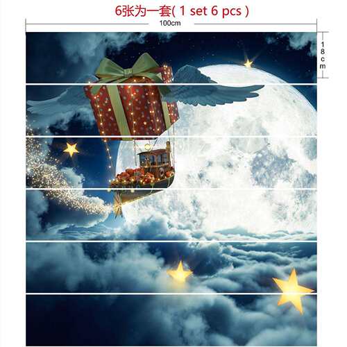 SLT004圣诞节雪人3D仿真楼梯贴防水时尚创意台阶装饰墙贴家居