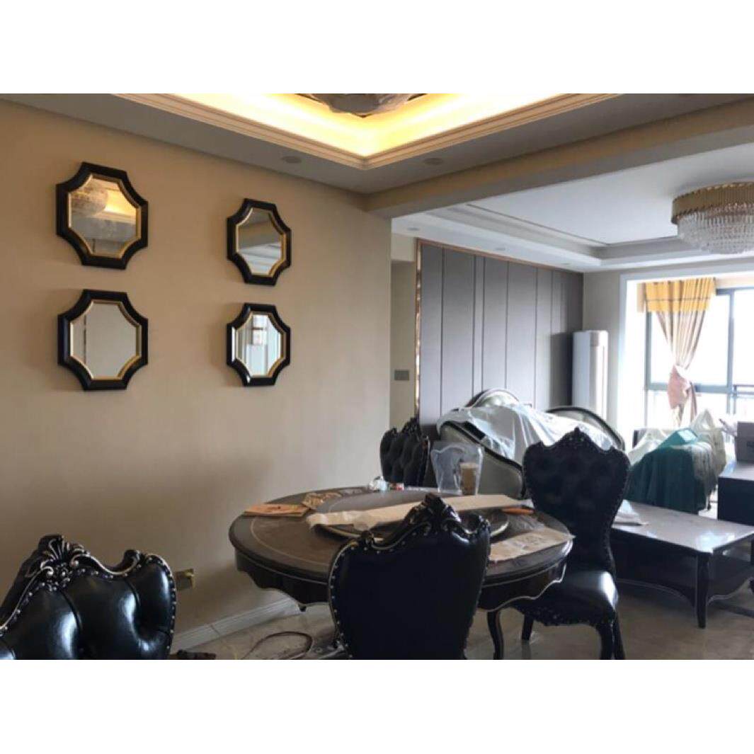 旺盛镜面 美式餐厅墙面装饰镜方形壁挂餐边组合镜壁饰六装饰镜子
