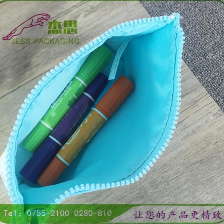 设计新款水彩笔收纳袋尼龙布印花拉链袋学生笔袋手帐素材收纳袋量
