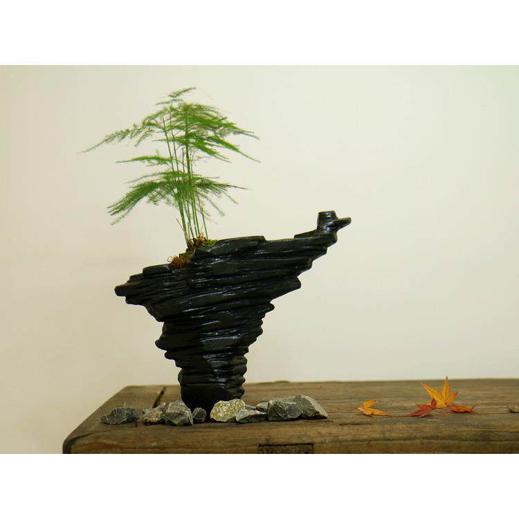 紫砂花盆菖蒲盆微型文竹桌面微景观苔藓异形盆景盆