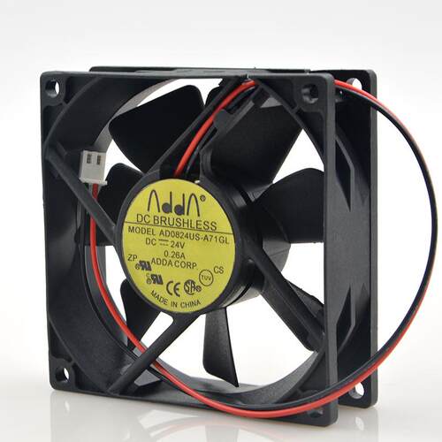 ADDA AD0824US-A71GL 8CM/8厘米8025 24V 0.26A 电源散热风扇