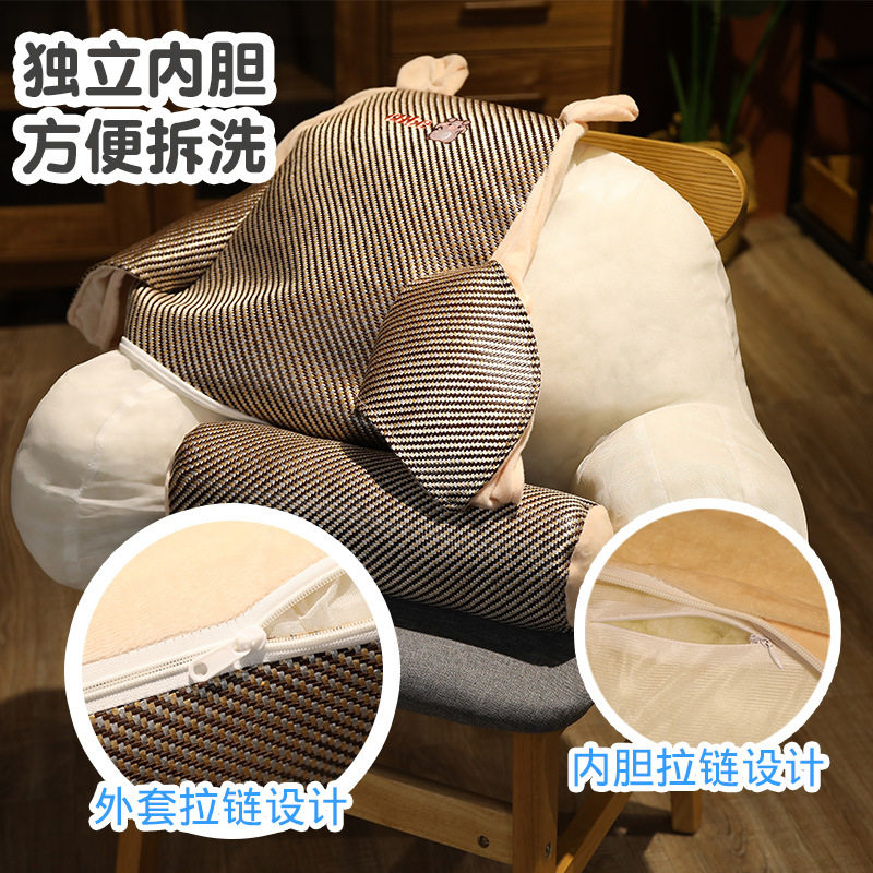 夏季凉席床头软包大靠背靠垫沙发榻榻米床上抱枕腰靠枕可拆洗枕头