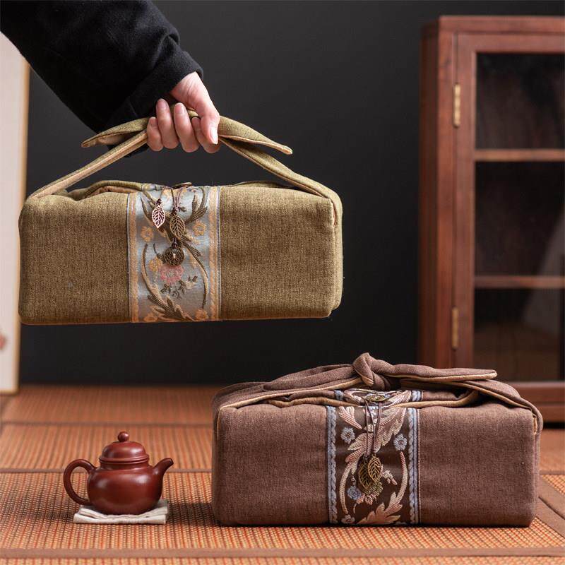 具整套茶具可SZ-CDHCR携式收纳包套装号夫家用户外旅行功茶大布艺
