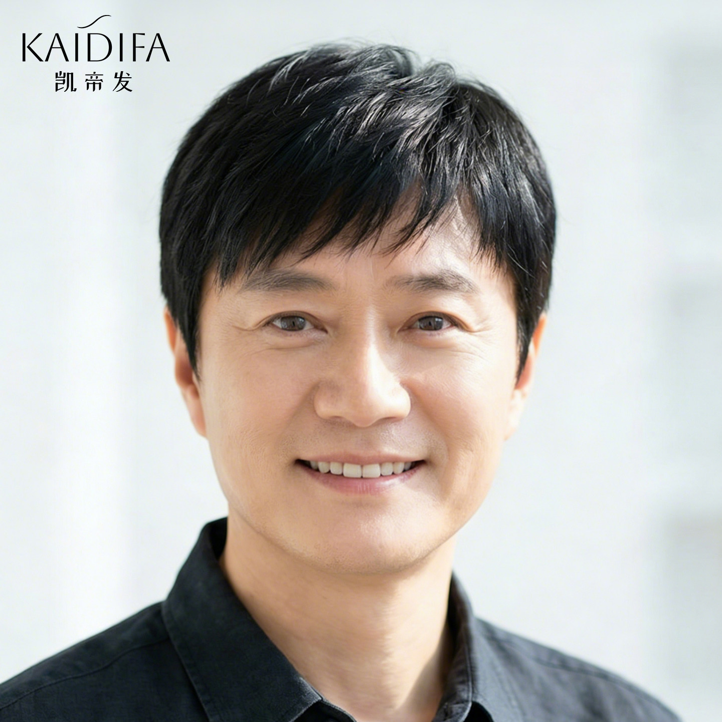 2026新款男士假发全头套全真发清爽短发男款中年盖白减龄隐形自然