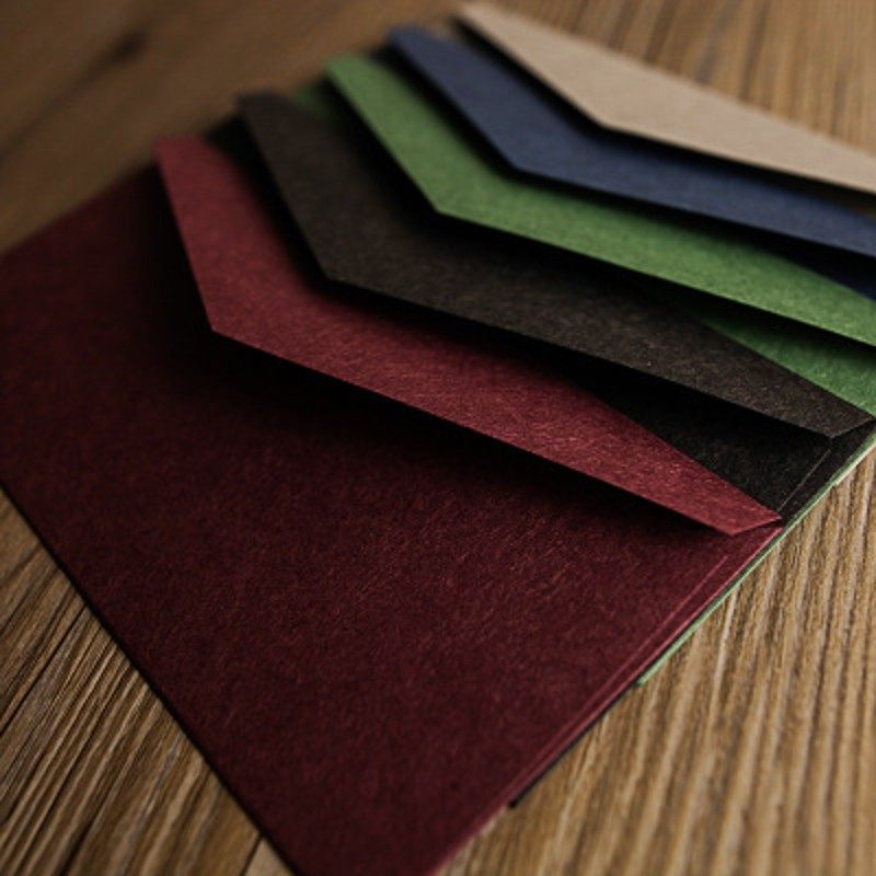 【35个5号西式复古信封纯色空白里纸封套创意火漆邀请函婚礼